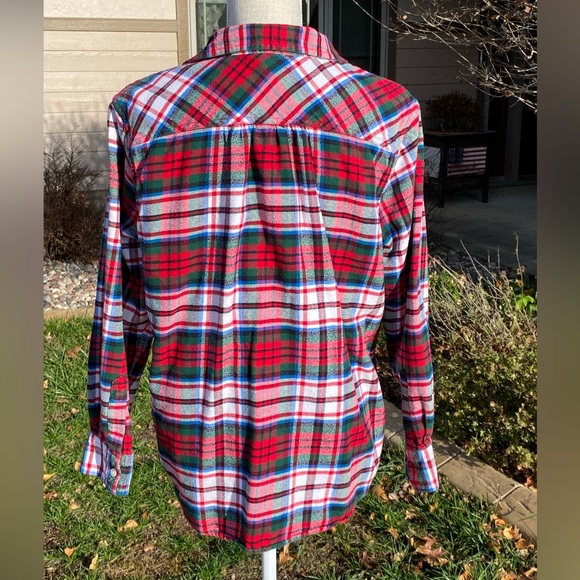 Lands’ End Flannel Shirt Size 16P - Picture 2 of 11